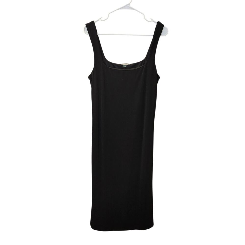Wild Fable Black Ribbed Square Neck Tank Midi Dress Size XL Target